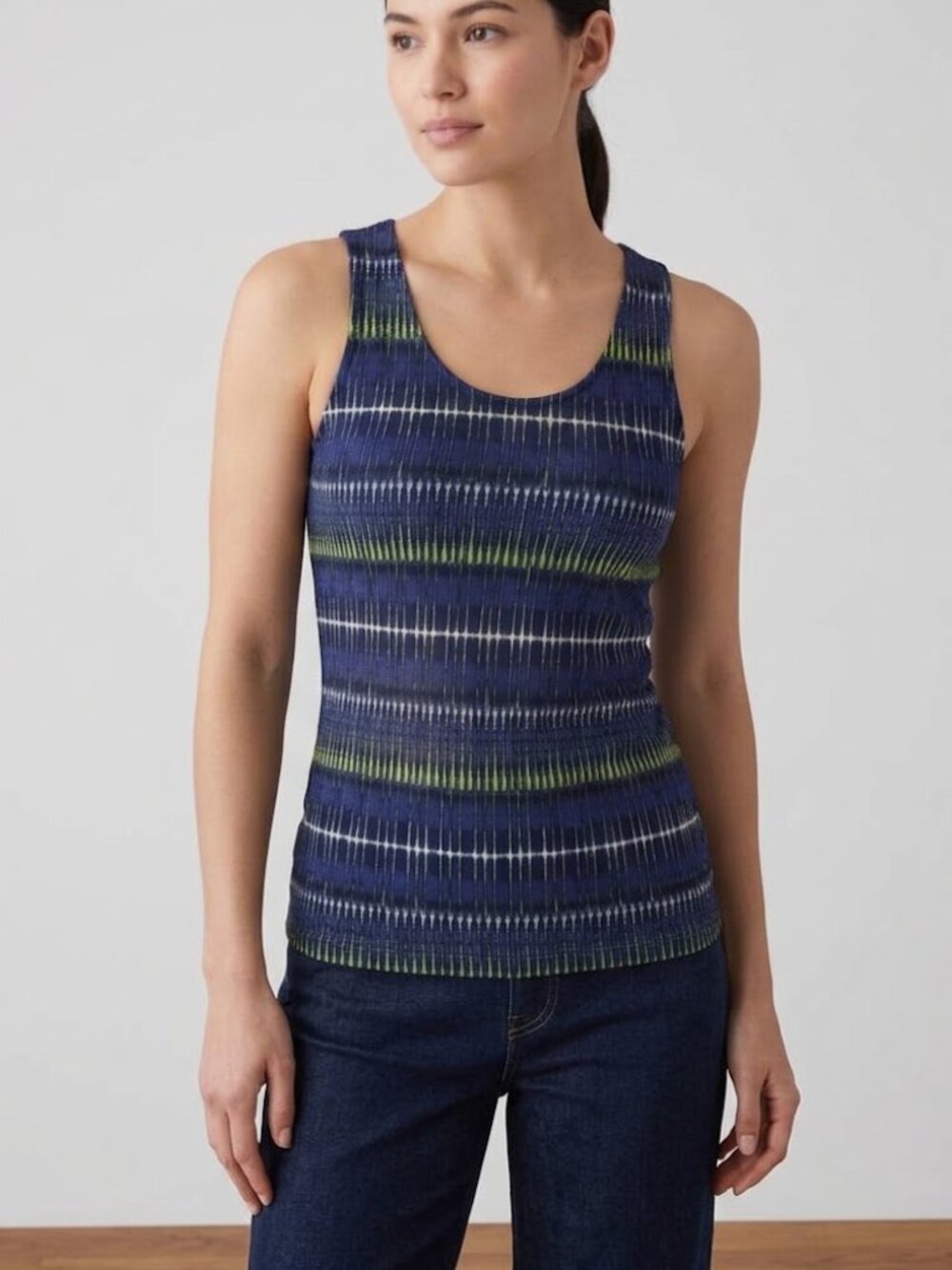 NWT Petit Pois Tank Top - navy blue and green size large